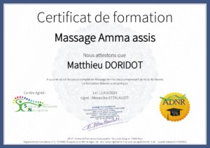 Certification DORIDOT Matthieu Amma assis